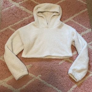 Super soft fluffy cropped hoodie